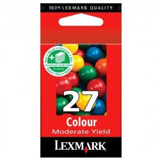 Lexmark 10NX227E (#27), originálny atrament, farebný