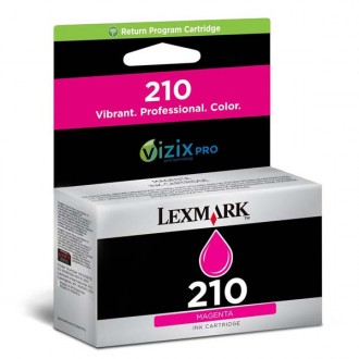 Lexmark 14L0087E (#210), originálny atrament, purpurový
