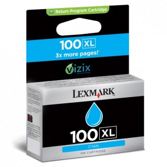 Lexmark 14N1069EXL (#100), originálny atrament, azúrový