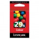 Lexmark 18C1529E (#29A), originálny atrament, farebný
