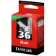 Lexmark 18C2130E (#36), originálny atrament, čierny