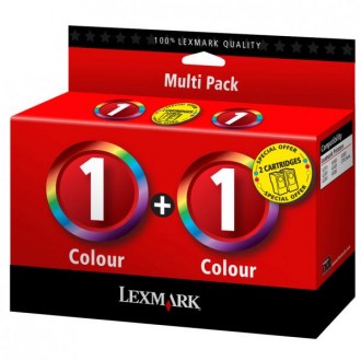 Lexmark 80D2955 (#1), originálny atrament, farebný, 2-pack