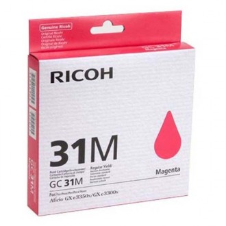 Ricoh GC-31M (405690), originálny atrament, purpurový