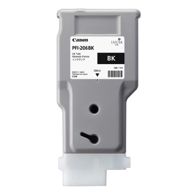 Canon PFI-206Bk (5303B001), originálny atrament, čierny, 300 ml