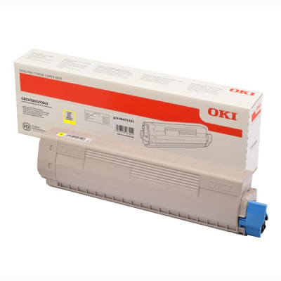 Oki C823 (46471101), originálny toner, žltý