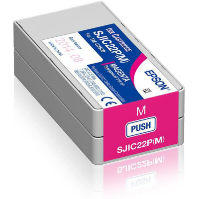 Epson SJIC22P-M (C33S020603), originálny atrament, purpurový, 32,5 ml
