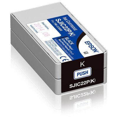 Epson SJIC22P-K (C33S020601), originálny atrament, čierny, 32,6 ml