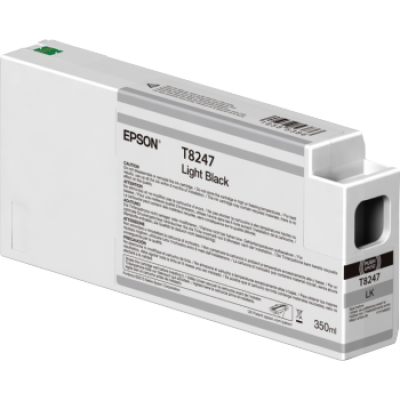 Epson T8247 (C13T824700), originálny atrament, svetlo svetlo čierny, 350 ml