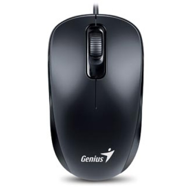 Genius Myš DX-110, 1000DPI, optická, 3tl., 1 kolečko, drátová, černá