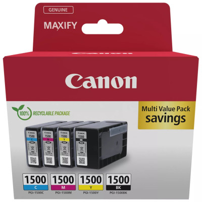 Canon PGI-1500CMYK (9218B005), originálny atrament, CMYK, Multipack
