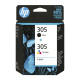 HP 6ZD17AE (305), originálny atrament, čierny/farebný, 2-pack