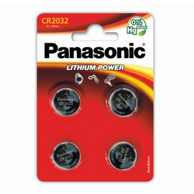 Batéria lítiová, CR2032, 3V, Panasonic, blister, 4-pack