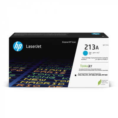 HP W2131A (213A), originálny toner, azúrový