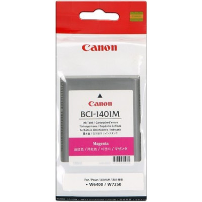 Canon BCI-1401M (7570A001), originálny atrament, purpurový, 130 ml