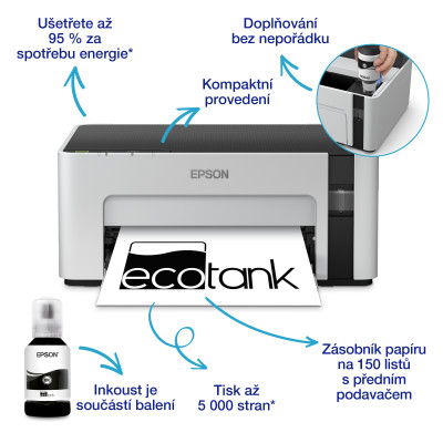 Atramentová tlačiareň Epson EcoTank M1100 (C11CG95403)
