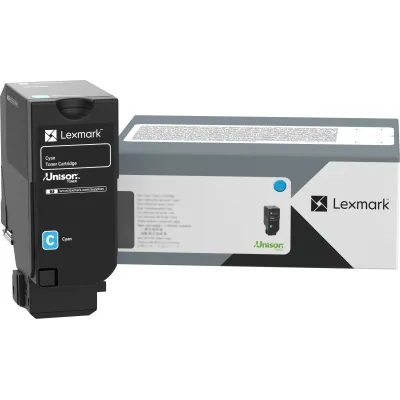 Lexmark 24B7557, originálny toner, azúrový