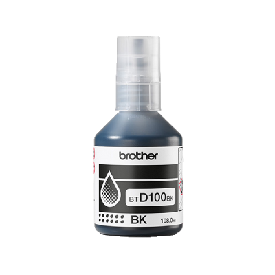 Brother BTD100BK, originálny atrament, čierny, 108 ml