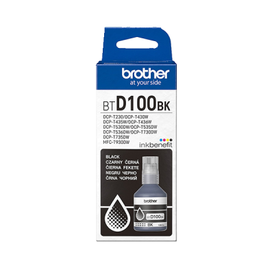 Brother BTD100BK, originálny atrament, čierny, 108 ml