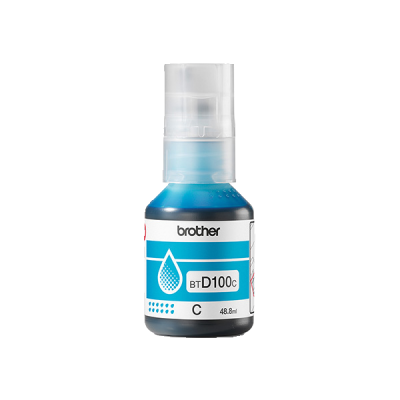 Brother BTD100C, originálny atrament, azúrový, 48,8 ml