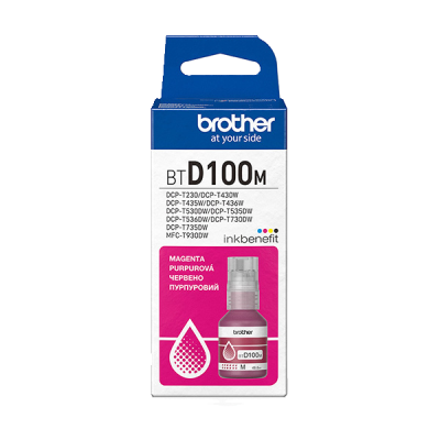 Brother BTD100M, originálny atrament, purpurový, 48,8 ml
