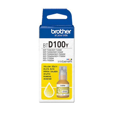Brother BTD100Y, originálny atrament, žltý, 48,8 ml