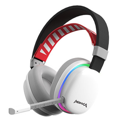 Marvo MONKA ECHO, slúchadlá s mikrofónom, biela, podsvietená, Tri-mode