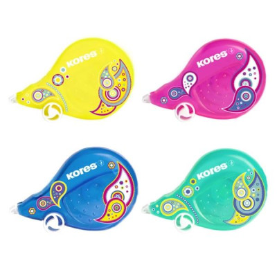 Korekčný strojček Kores Scooter Classic Paisley - 4,2 mm x 8 m