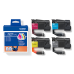 Brother LC-521VAL, originálny atrament, CMYK, 4-pack