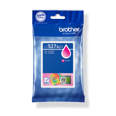 Brother LC-527XLM, originálny atrament, purpurový
