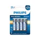 Philips alkalická batéria AA, 4-pack, Ultra Alkaline (LR6E4B/10)