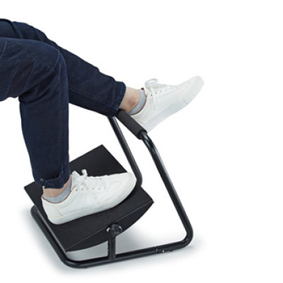 Powerton ERGO FLEX podstavec pod nohy, čierny