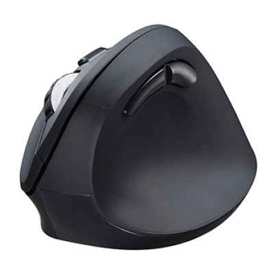 Powerton ERGO SHARK Myš bezdrôtová, čierna, 1600DPI