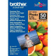 Brother Premium Glossy Photo Paper, BP71GP50, foto papier, lesklý, biely, 10x15cm, 4x6", 260 g/m2, 50 ks, atramentový