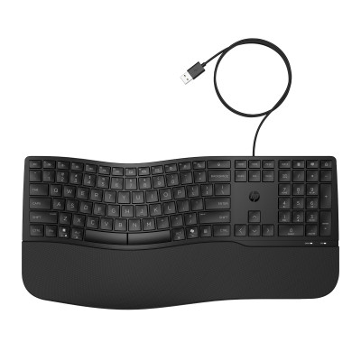 HP 480 Comfort Wired Keyboard – drôtová ergonomická klávesnica CZ/SK