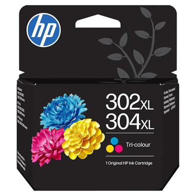 HP B7RT8AE (302XL/304XL), originálny atrament, farebný, 7 ml