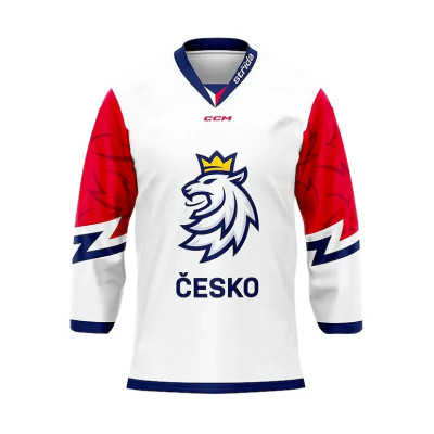 Hokejový dres CCM Fan ČR Lev White XL