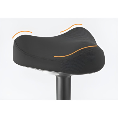 Powerton ERGO BALANC Balančná ergonomická stolička, čierna