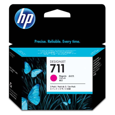HP CZ135A (711), originálny atrament, purpurový, 3×29 ml, 3-pack