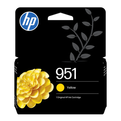 HP CN052AE (951), originálny atrament, žltý, 8 ml
