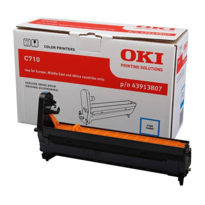 Oki C710 (43913807), originálny valec, azúrový