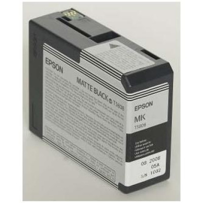 Epson T5808 (C13T58080N), originálny atrament, matne čierny, 80 ml