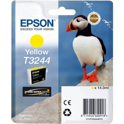 Epson T3244 (C13T32444010), originálny atrament, žltý, 14 ml