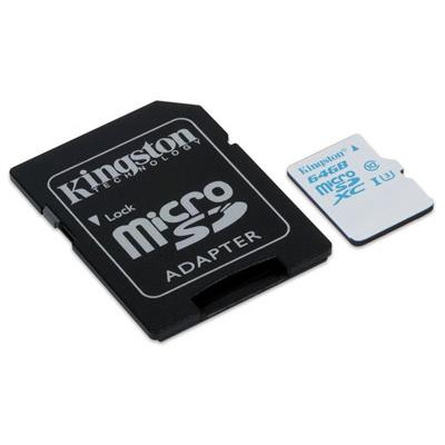 Kingston 64GB microSDHC UHS-I U3 Action Card 90R/45W