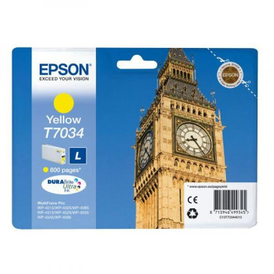 Epson T7034 (C13T70344010), originálny atrament, žltý