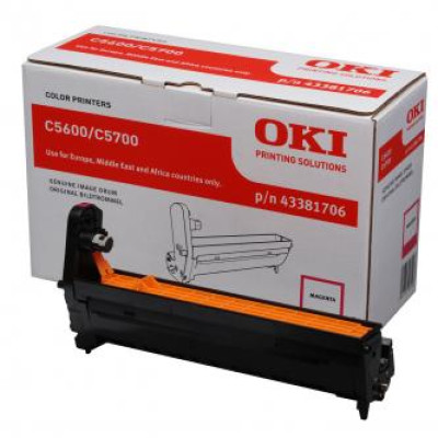 Oki C5600 (43381706), originálny valec, purpurový
