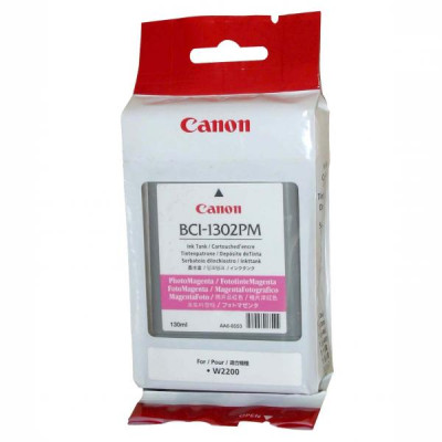 Canon BCI-1302M (7719A001), originálny atrament, purpurový, 130 ml