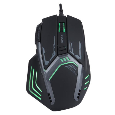 E-Blue Myš Mechanical EMS656, 3200DPI, optická, 7tl., 1 kolečko, drátová, černá, herní