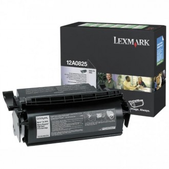 Lexmark 12A0825, originálny toner, čierny
