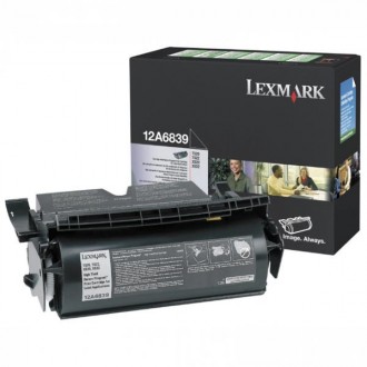 Lexmark 12A6839, originálny toner, čierny