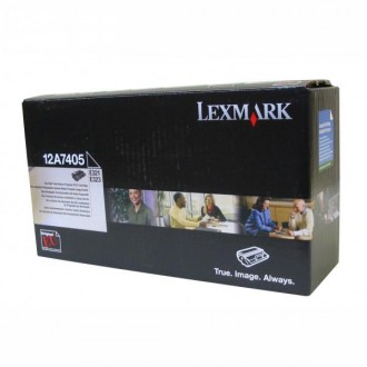 Lexmark 12A7405, originálny toner, čierny
